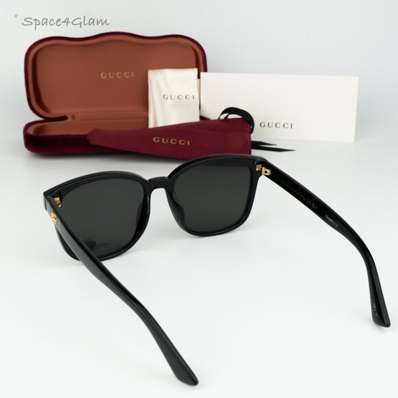 BRAND NEW Gucci Men Sunglasses Black Grey Square GG0637SK 004 - Picture 8 of 10